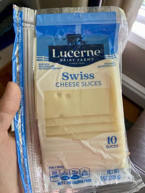 swiss cheese package.