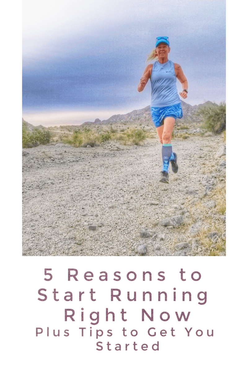 Have you heard running friends say how much better they feel after a run? How it helps with stress? It's true! Here are 5 reasons to start running right now, plus tips that will help you get started. #running #runningtips #beginningrunner #runtherapy